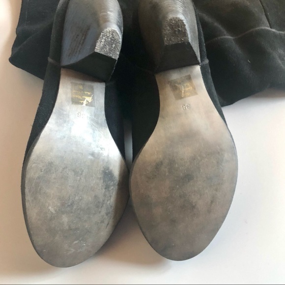 Gunmetal Idaho slouchy suede boot in black sz 38 - Picture 4 of 6